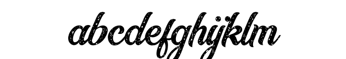 Nayland Rough Font LOWERCASE