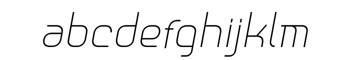 Ndasem Light Italic Font LOWERCASE