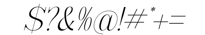 Nebiard Italic Font OTHER CHARS