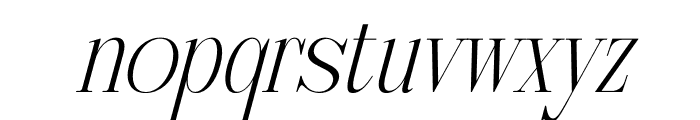 Nebiard Italic Font LOWERCASE