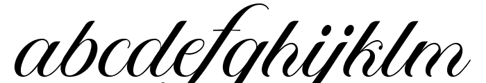 Nebulla Script Regular Font LOWERCASE