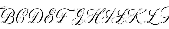 NebullaScript-Regular Font UPPERCASE