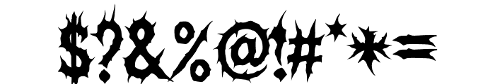 Necro Sarqe Font OTHER CHARS