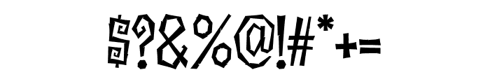 Necroglyph Regular Font OTHER CHARS