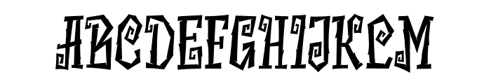 Necroglyph Regular Font UPPERCASE