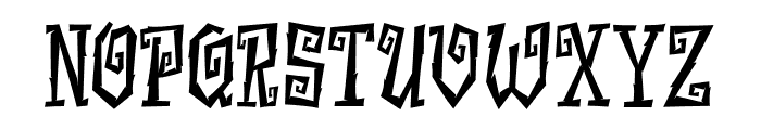 Necroglyph Regular Font UPPERCASE