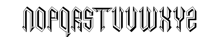 Necrotic Eight Font UPPERCASE