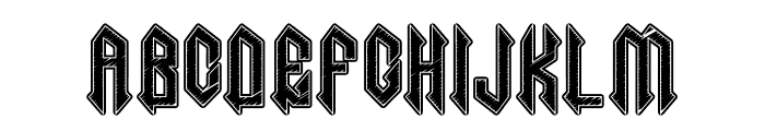 Necrotic Five Font UPPERCASE