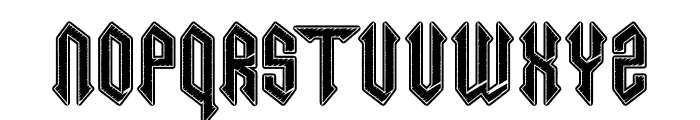 Necrotic Five Font UPPERCASE