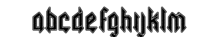 Necrotic Five Font LOWERCASE