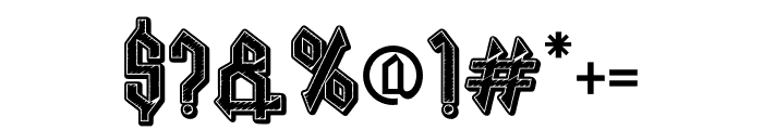 Necrotic Six Font OTHER CHARS