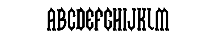 Necrovoid Four Font LOWERCASE