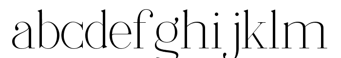Nectaries Extra Light Font LOWERCASE