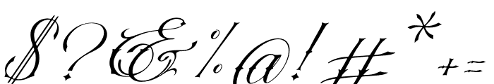 Nefaryth Italic Font OTHER CHARS