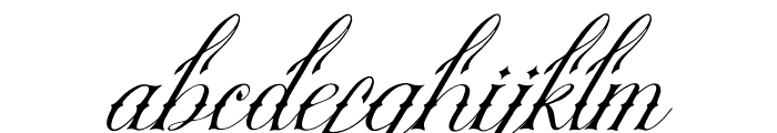 Nefaryth Italic Font LOWERCASE