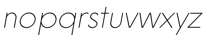 Nela Sans Extralight Italic Font LOWERCASE