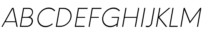 Nela Sans Light Italic Font UPPERCASE