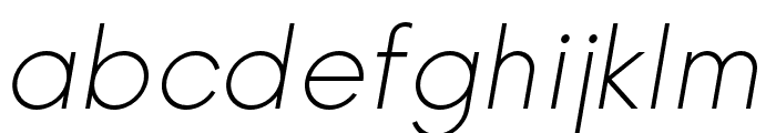 Nela Sans Light Italic Font LOWERCASE