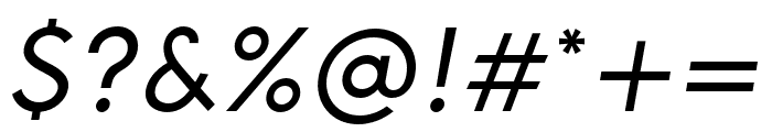 Nela Sans Medium Italic Font OTHER CHARS