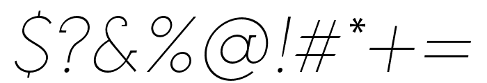 Nela Slab Extralight Italic Font OTHER CHARS