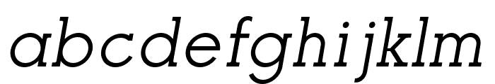 Nela Slab Regular Italic Font LOWERCASE