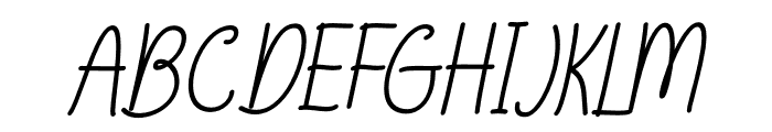 Nellisa Italic Font UPPERCASE