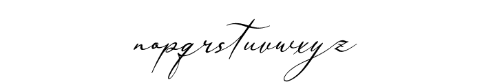 Nellysia Sorettein Italic Font LOWERCASE