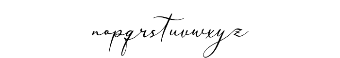 Nellysia Sorettein Font LOWERCASE