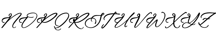 Nelsonlla Smithran Italic Font UPPERCASE