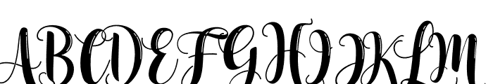 NelvitaShine-Regular Font UPPERCASE