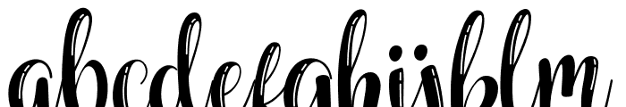 NelvitaShine-Regular Font LOWERCASE