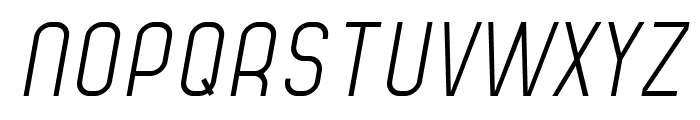 Nemmo Light Italic Font UPPERCASE
