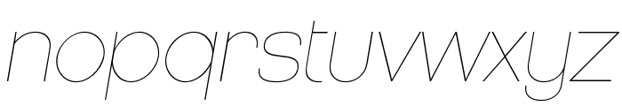 Nemorosa Thin Italic Font LOWERCASE