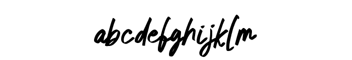 Neo Brushly Regular Font LOWERCASE