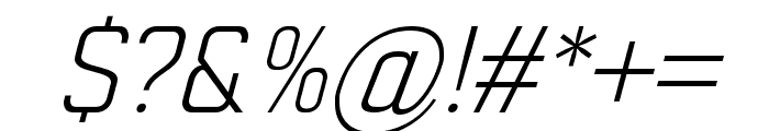 NeoStrada-LightItalic Font OTHER CHARS