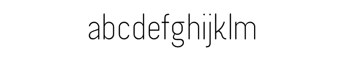 Neogloss Light Font LOWERCASE