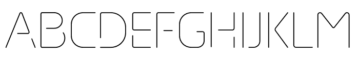 NeonThin Font LOWERCASE