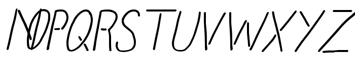 Neonidas Italic Font UPPERCASE