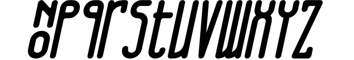 Neonland Italic Font LOWERCASE