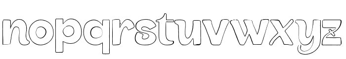Neostick Crosteks Outline Font LOWERCASE