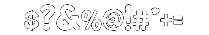 NeostickCrosteks-Outline Font OTHER CHARS