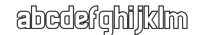 NeothericOutline Font LOWERCASE