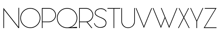 Neque Thin Font UPPERCASE