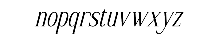 Nerhole Italic Font LOWERCASE