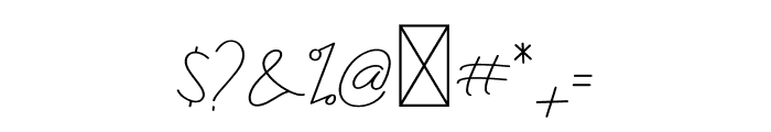 Nesans Signature Font OTHER CHARS