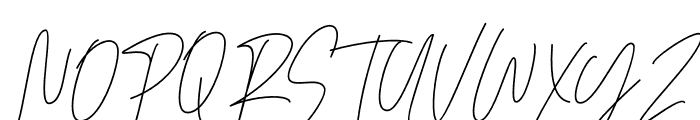 Nesans Signature Font UPPERCASE