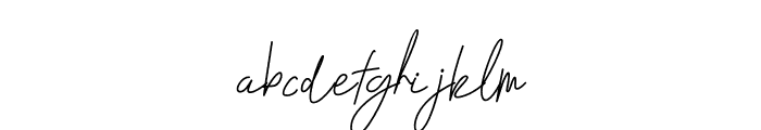 Nesans Signature Font LOWERCASE