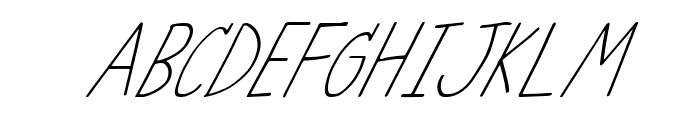 Nesline Italic Font UPPERCASE
