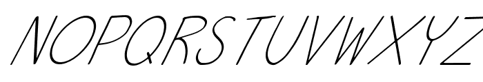 Nesline Italic Font UPPERCASE
