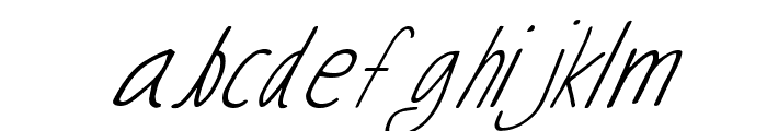 Nesline Italic Font LOWERCASE